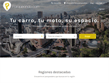 Tablet Screenshot of parqueando.com